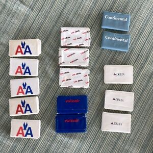 Collection of vintage airline soaps